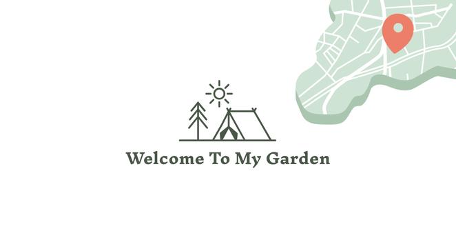 Welcome To My Garden tent and map