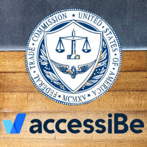 FTC and accessiBe logos.