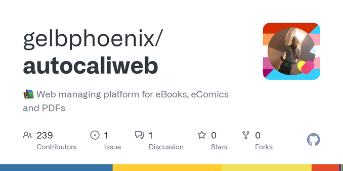 :books: Web managing platform for eBooks, eComics and PDFs - gelbphoenix/autocaliweb