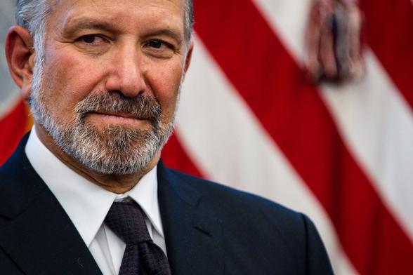Howard Lutnick, US commerce secretary, during an executive order signing in the Oval Office of the White House in Washington, DC, US, on Wednesday, April 23, 2025.