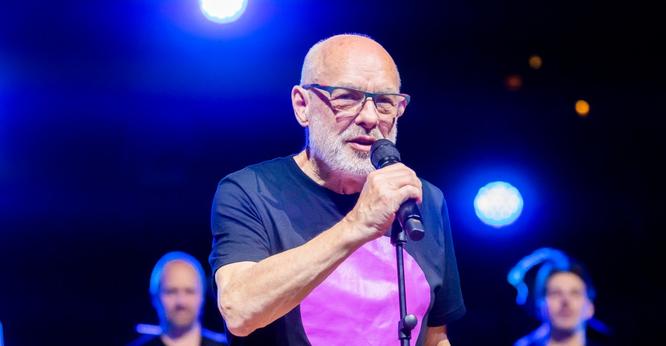 Brian Eno at the Berlin Philharmonic Hall
