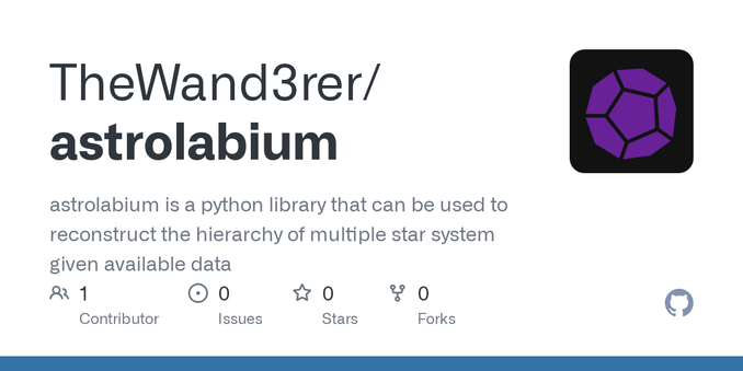 astrolabium is a python library that can be used to reconstruct the hierarchy of multiple star system given available data - TheWand3rer/astrolabium