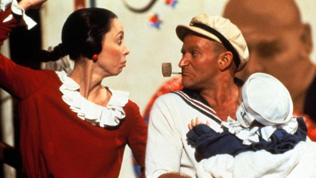 POPEYE, Shelley Duvall, Robin Williams, Wesley Ivan Hurt, 1980, (c) Paramount/courtesy Everett Collection
