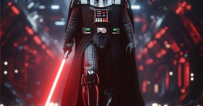 Midjourney’s A.I.-generated image of Darth Vader.