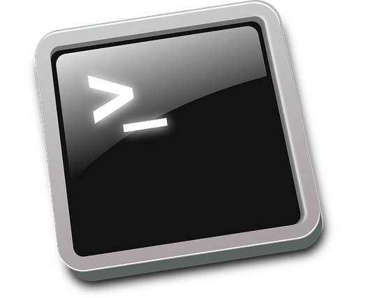 Linux bash terminal icon.