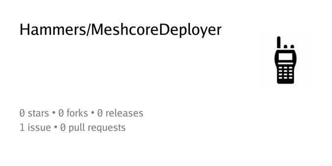 Summary card of repository Hammers/MeshcoreDeployer