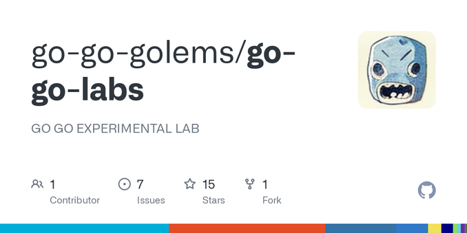 GO GO EXPERIMENTAL LAB. Contribute to go-go-golems/go-go-labs development by creating an account on GitHub.