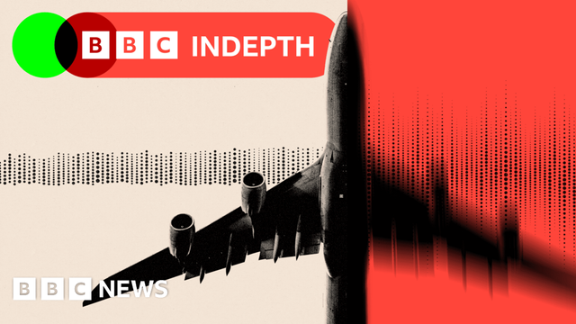 Treated image of a plane from above