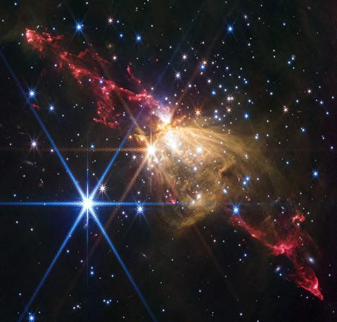 Webb Observes Immense Stellar Jet