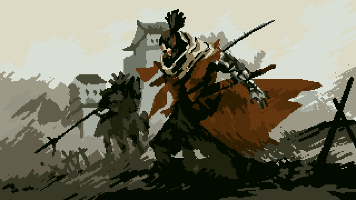 Пиксельный Секиро. Sekiro Pixel Art. Лучник пиксель арт. Sekiro 8бит.