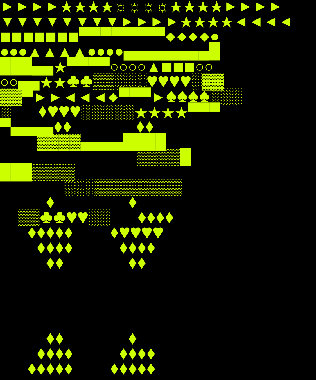 Abstract self generated petscii art