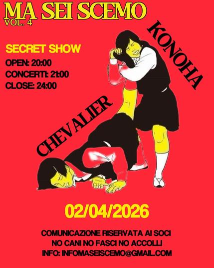 Chevalier - locandina concerto