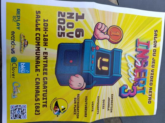 Affiche pour le salon du jeu vidro