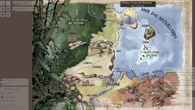 Capture d'écarn de notre partie de reve de dragon