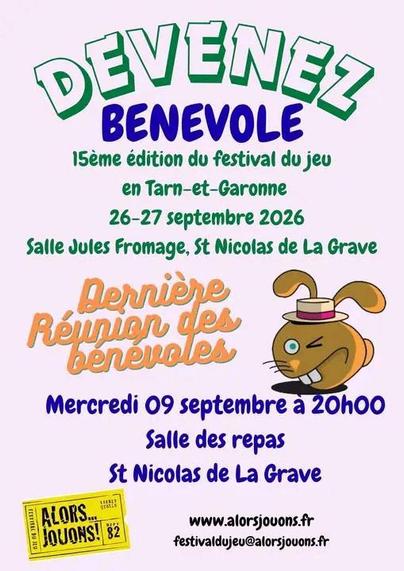 Affiche pour l'appel a benevole