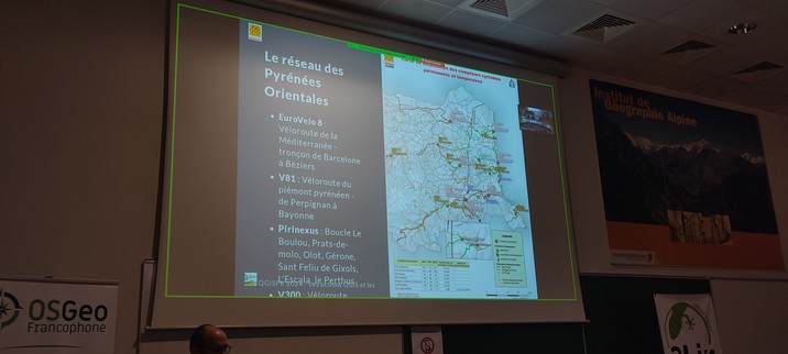 carte du réseau véloroute des Pyrénées orientales