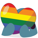 :Blobhaj_Heart_Rainbow: