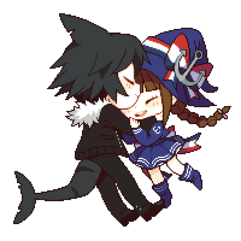 Okegom Wadanohara. Wadanohara and the great Blue Sea. Ваданохара и Самекичи. Wadanohara and Samekichi.