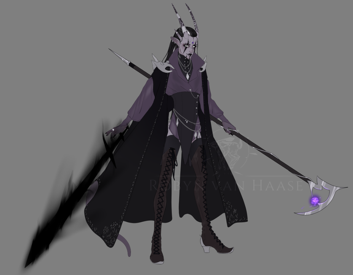 Chaos Also Here S Him My Tiefling Warlock With 7 Hp Fo Mastodon Art