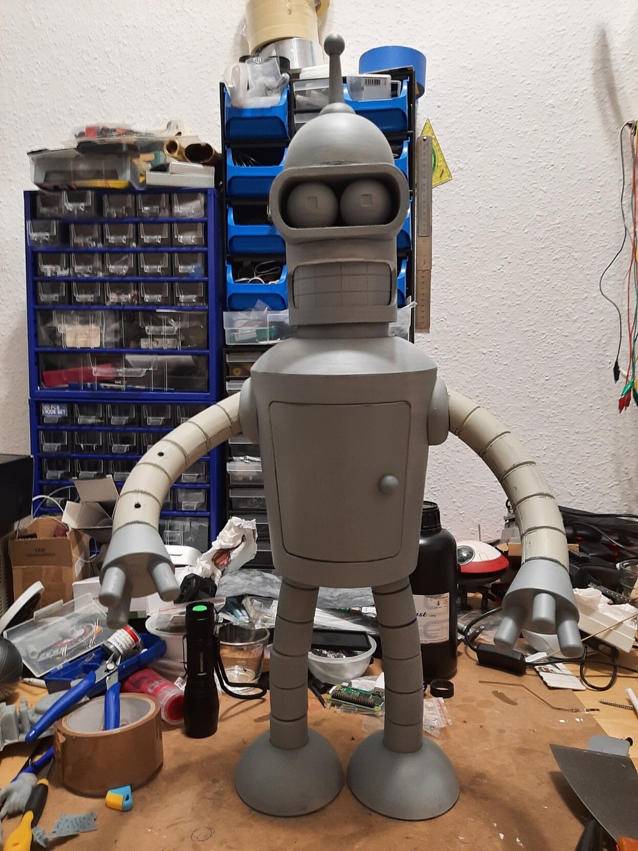 Beder R0bot Bender Robot Futurama Lifesize Real Build Diy Motorized – XNOWC
