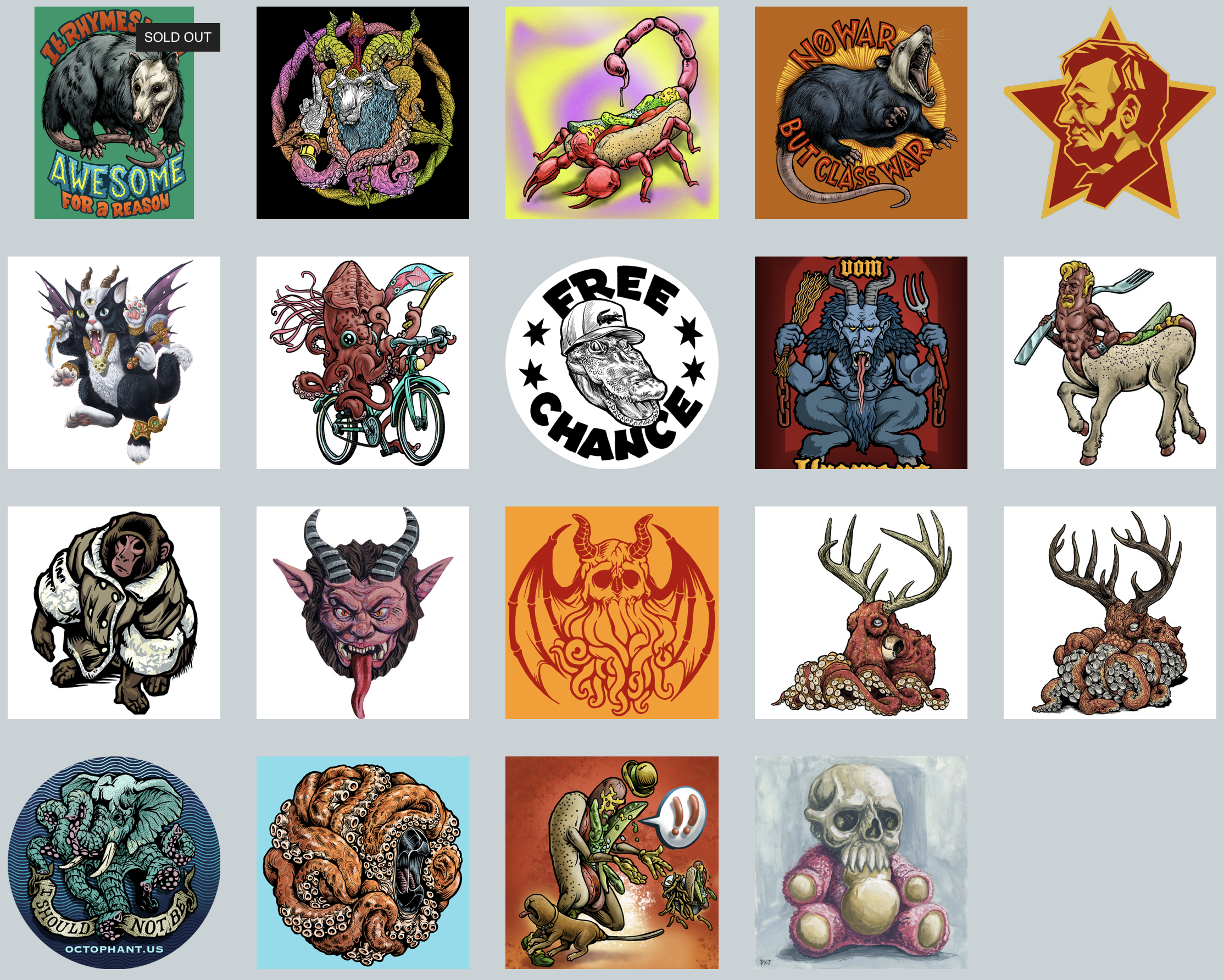 A bunch of stickers. Buy some stickers.