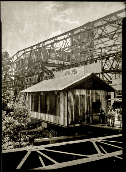 A steelworks outbuilding overlooking the schuylkill  river that has been incorporated into the modern renovations. Taken from the pencoyd bridge.