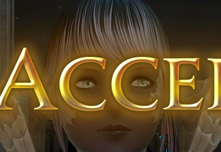 a screenshot from the hit massively multiplayer role playing game final fantasy 14, featuring an au ra woman who has her eyes framed perfectly by the 
