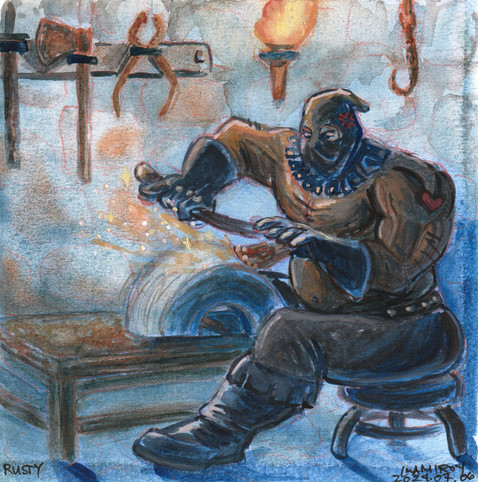 World Watercolor Month 2024 - Rusty