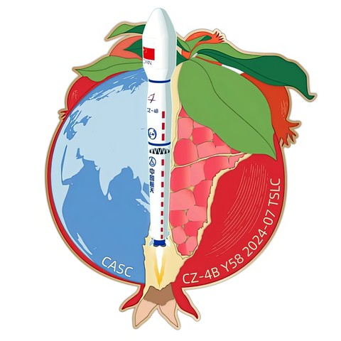 Chinese mission patch, enlarged with AI.