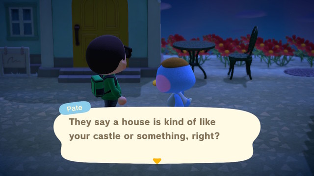 I can see you making Castle Pate
Transcript:
Pate: They say your house is kind of like your castle or something, right?