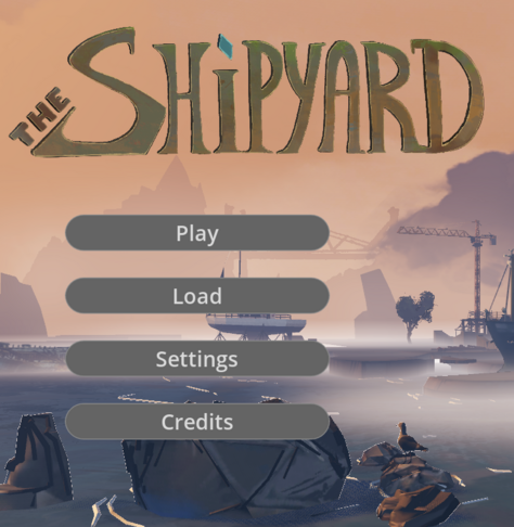 The shipyard game Loading screen WIP.