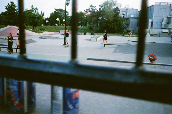 Photo of a skatepark