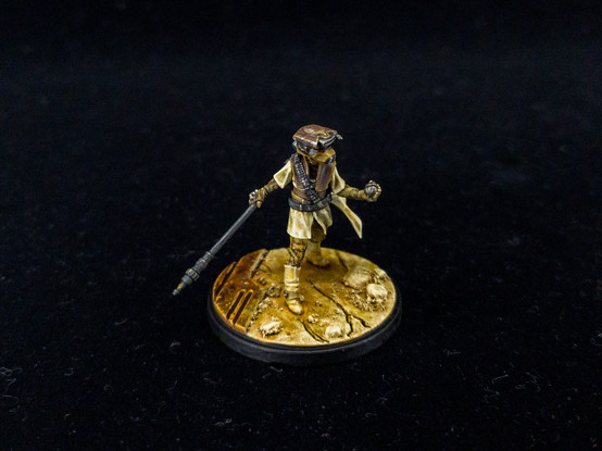 Painted Leia mini showing armor and helmet details