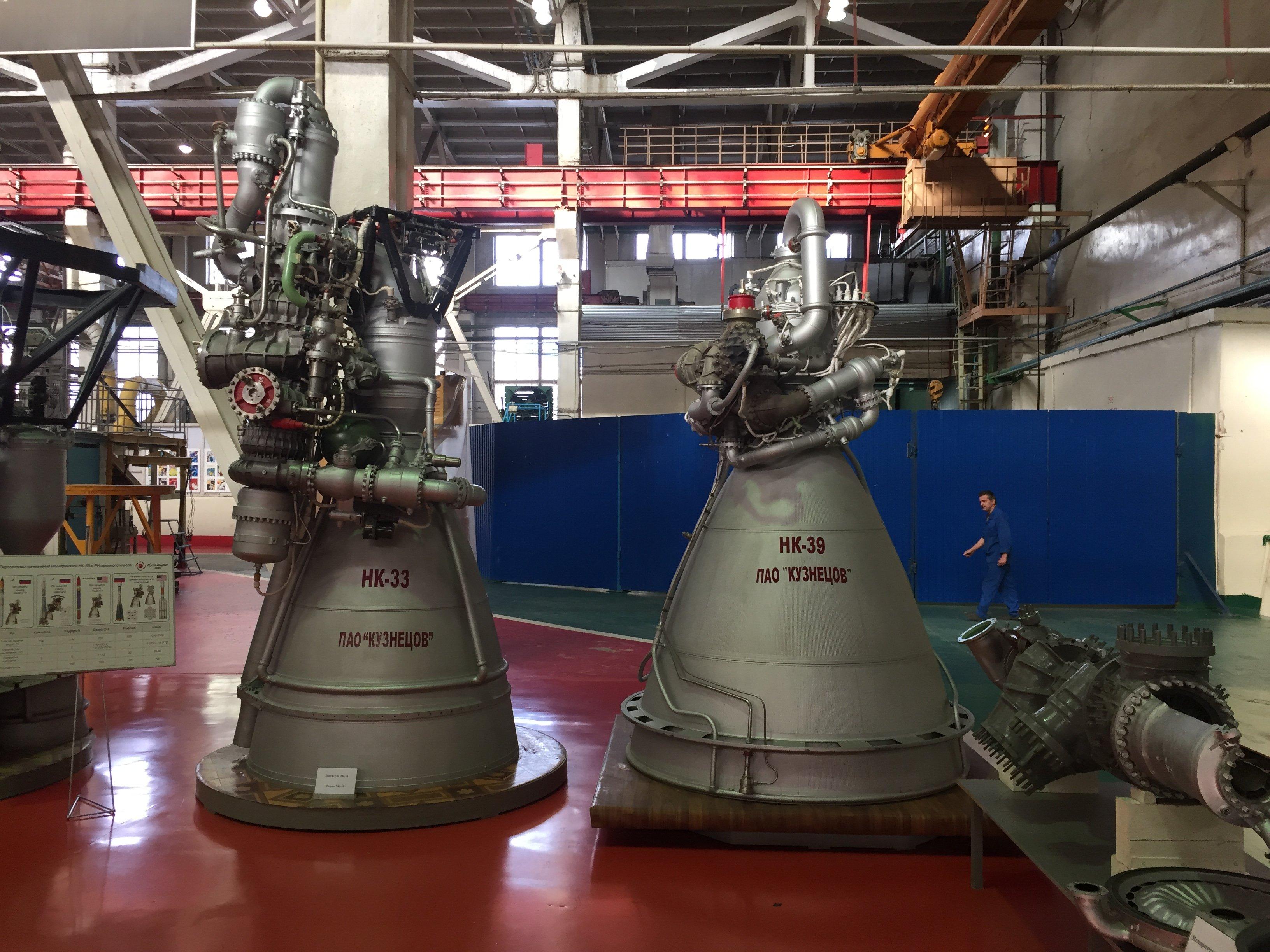 NK-33 left, NK-39 right