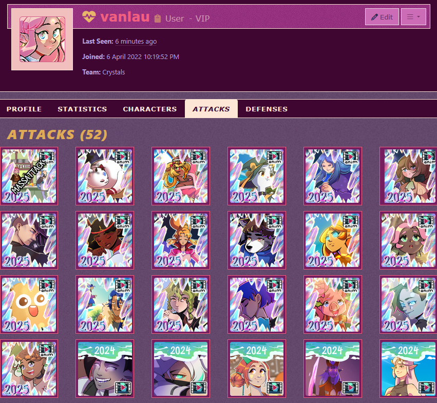 Artfight Attacks