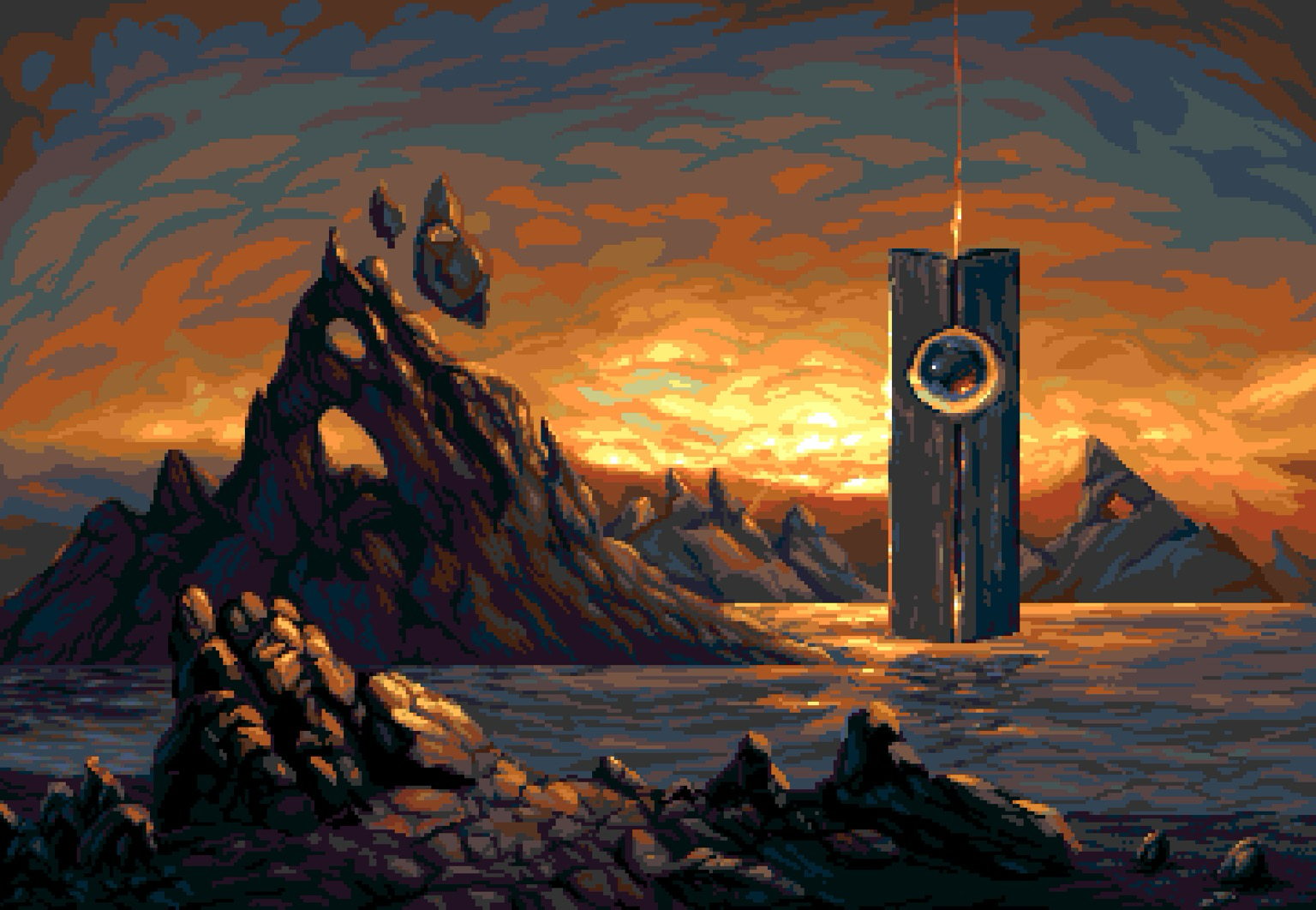 Pixelart landscape