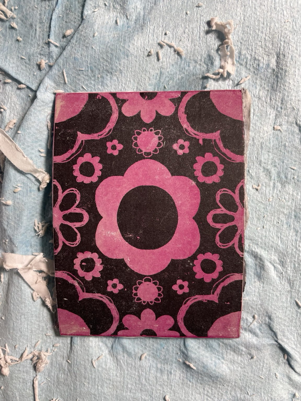 lino block before cutting