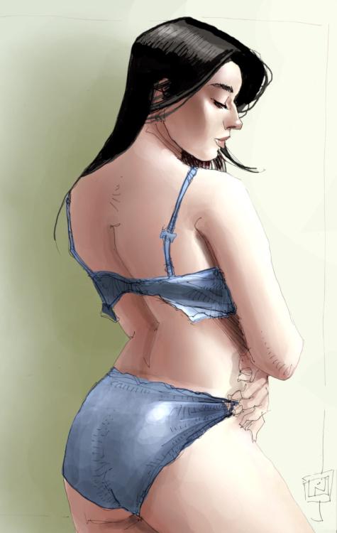 drawing of a woman