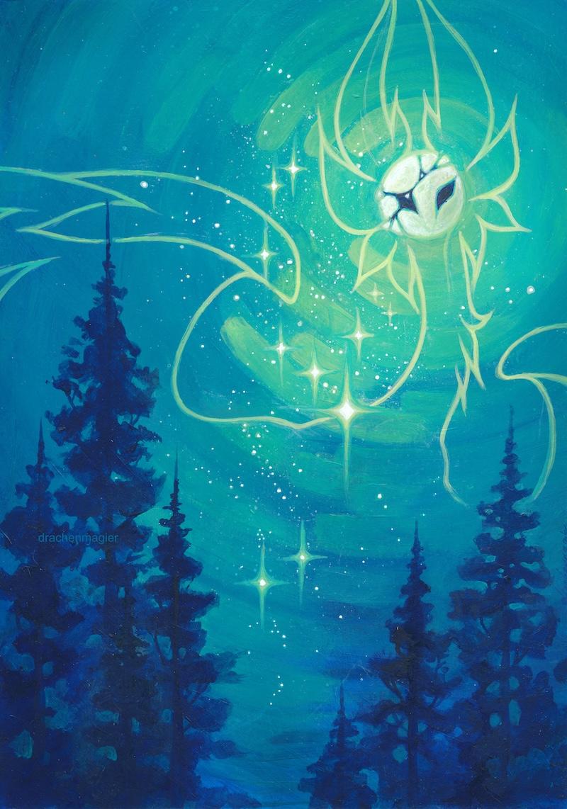 starlight creature over trees