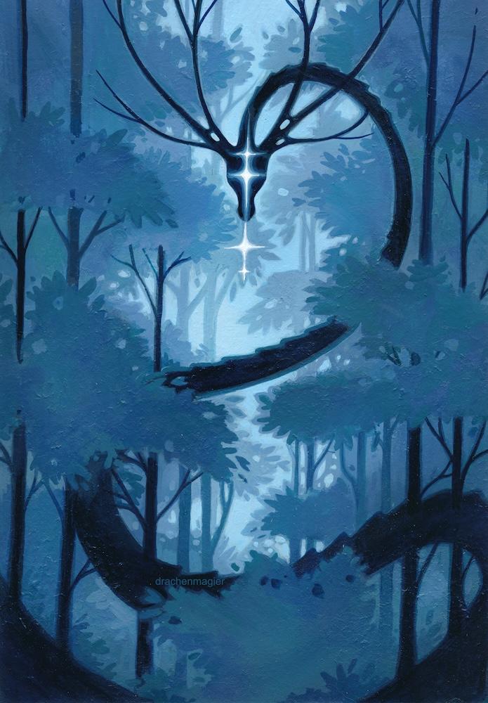 Living shadow of trees