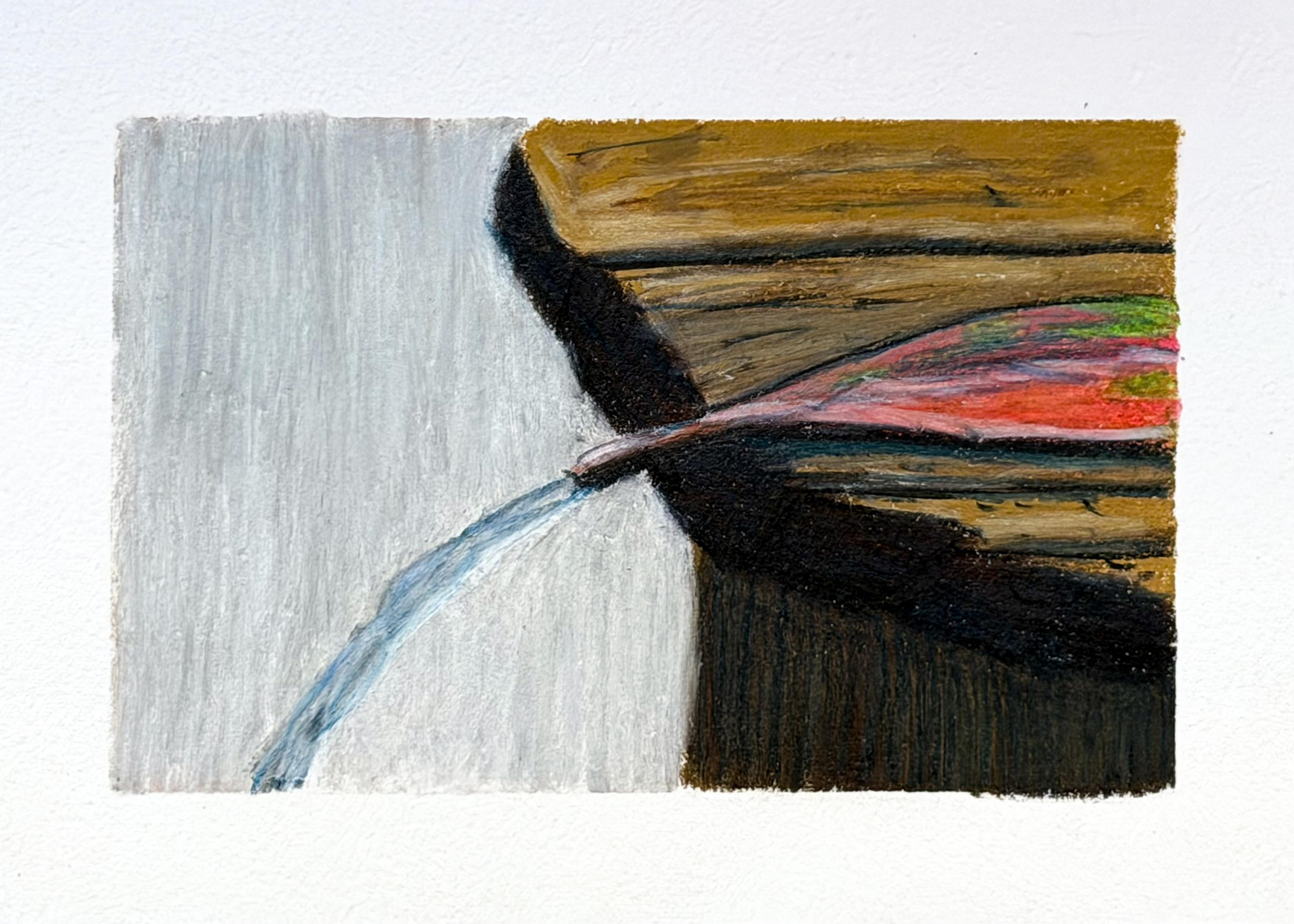 Pencil drawing of a fountain from Kyoto.