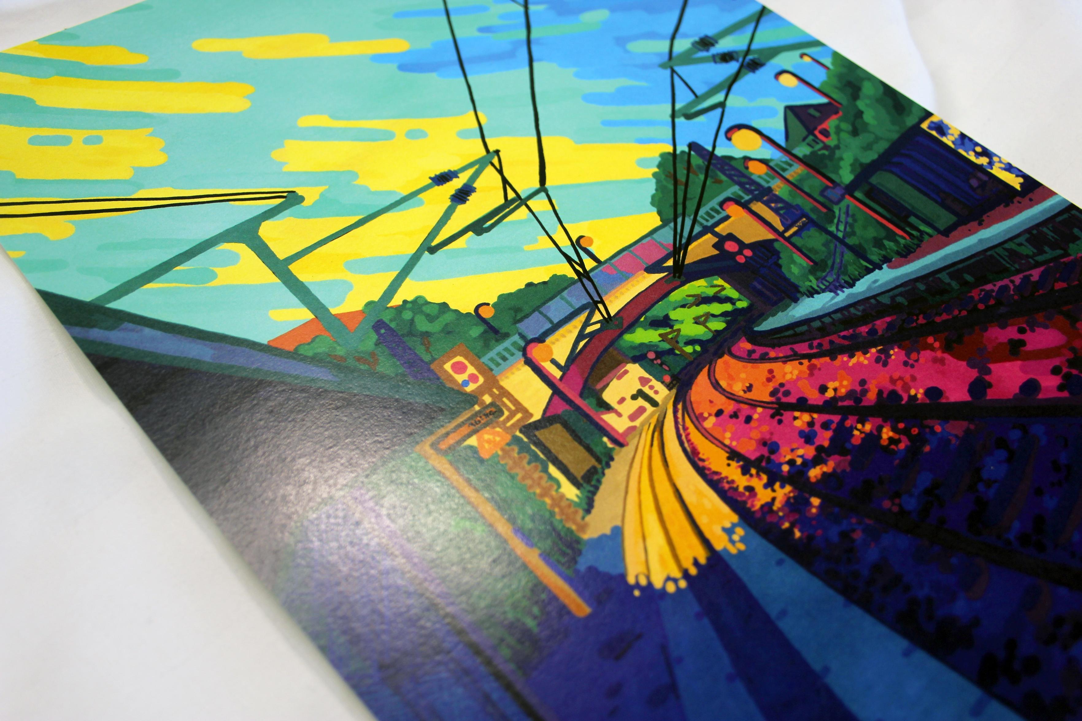Another side shot of the print, you can see the nice matte quality reflecting in the light