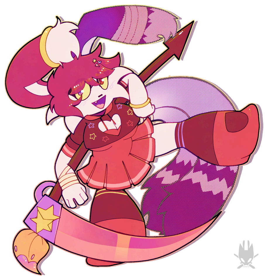 fair (ignisiumz's oc) holding his scythe
