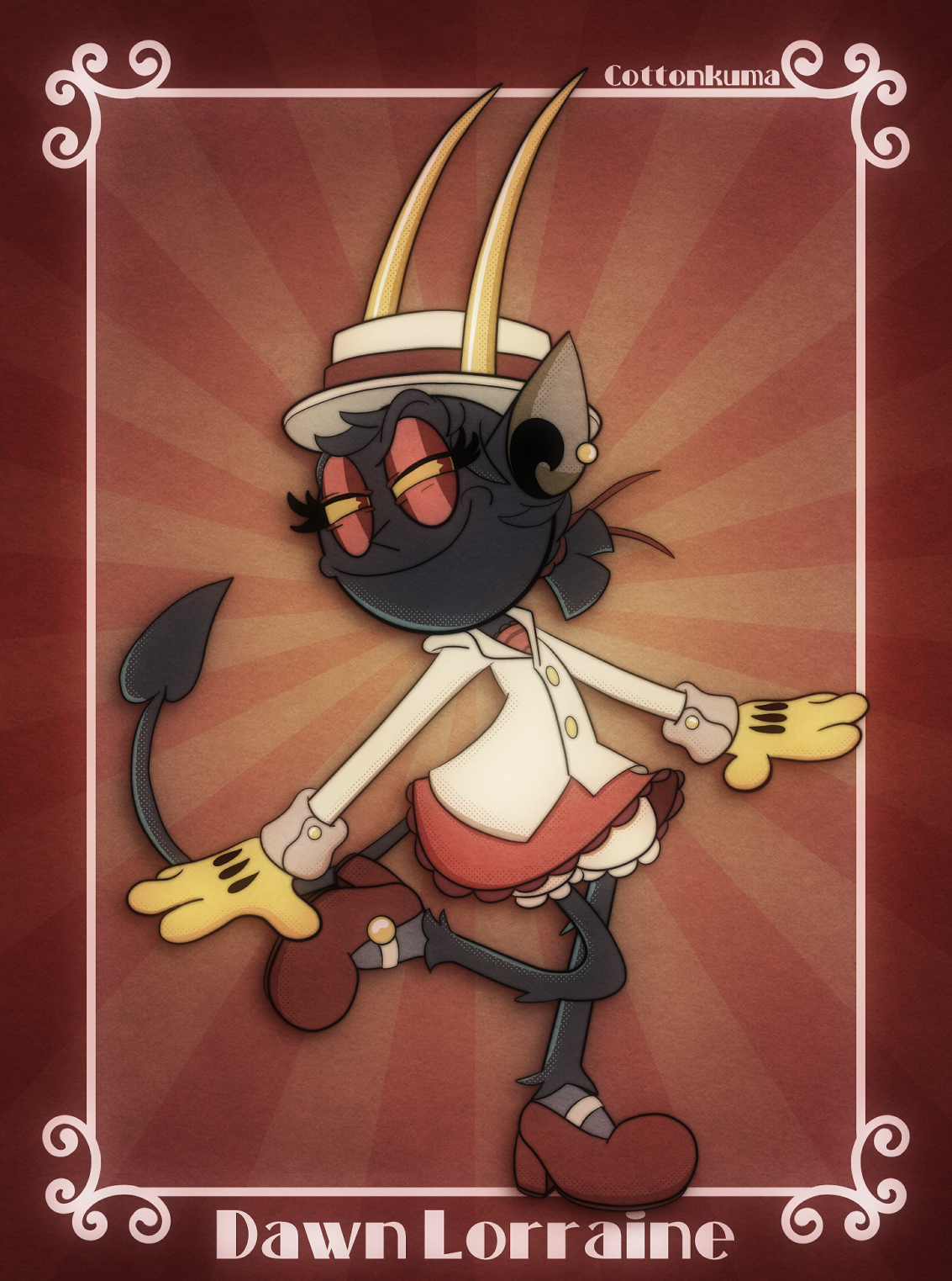 Dawn Lorraine for Pearrosite
A rubberhose character
