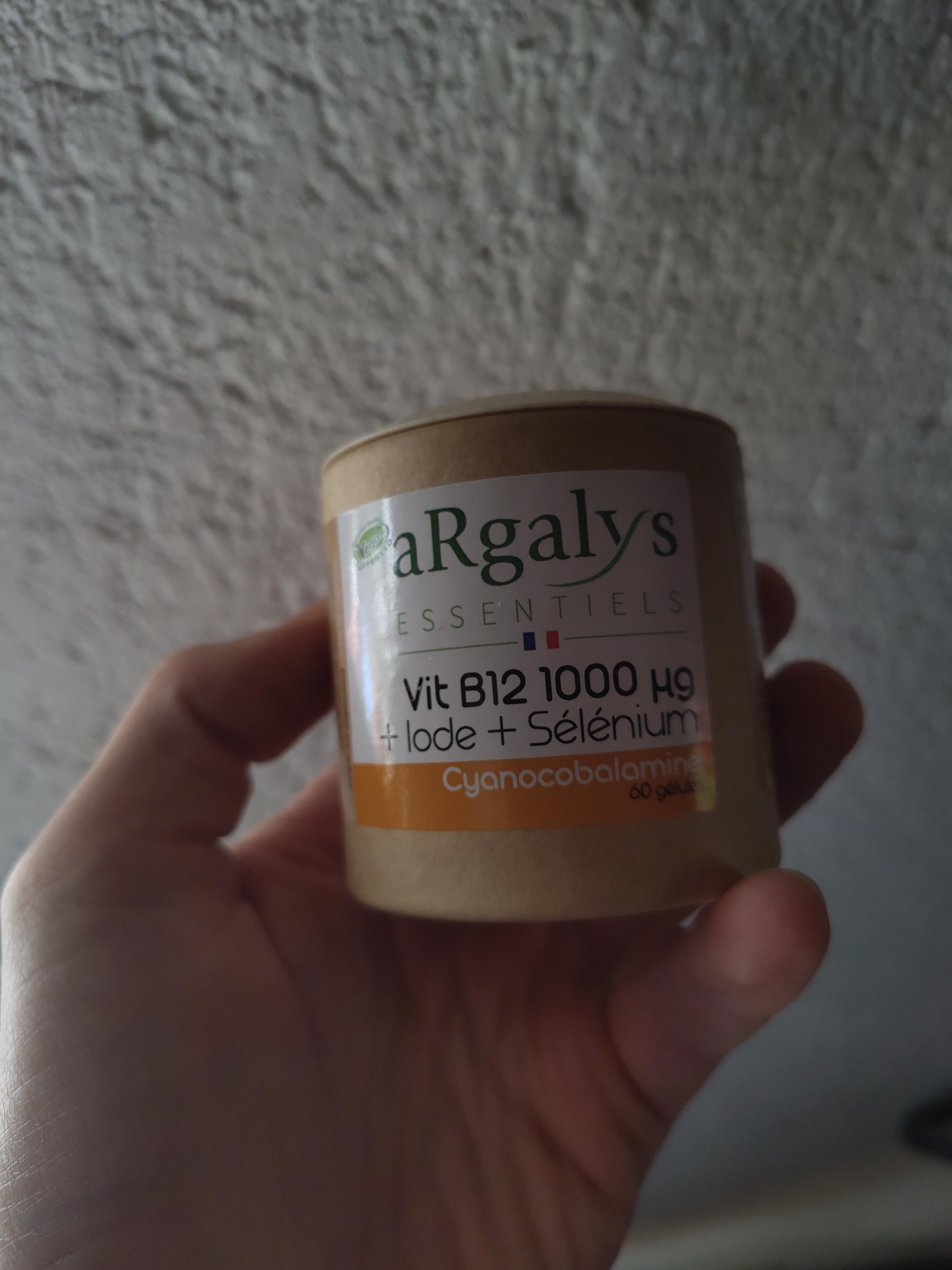 Pot de gélules aRgalys B12 + iode + sélénium