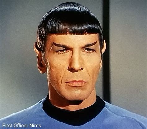 Spock’s face when he got up there