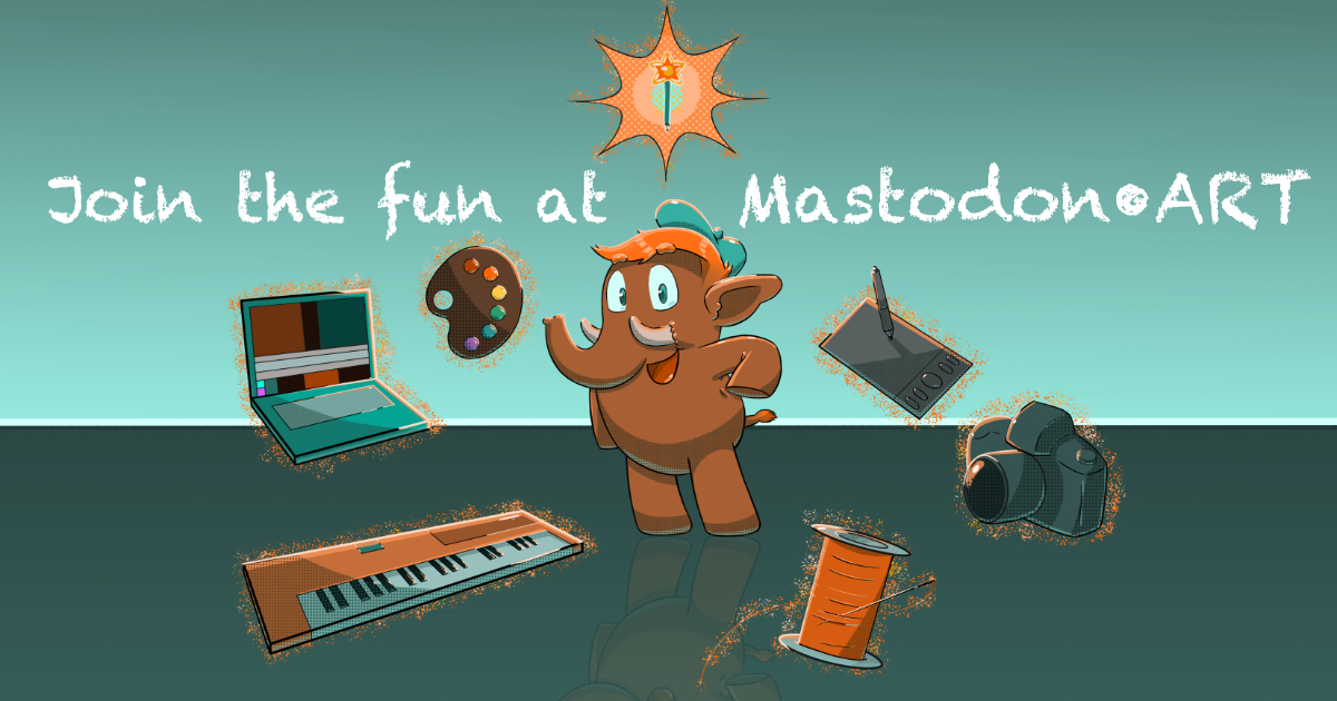 Mastodon.ART — Your friendly home on the fediverse for all things creative, all on a platform that is community-owned and ad-free. NO CRYPTOART / NFTs ALLOWED.