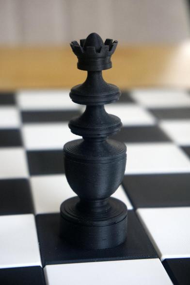 3d printed black queen