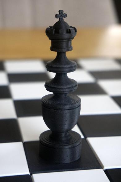 3d printed black king