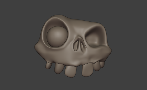 modello 3D, vista da viewport di Blender